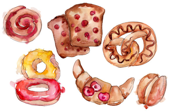 Dessert Exclusive Watercolor PNG