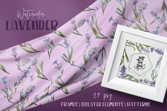 Plant Lavender Purple Watercolor Png and Illustrations
