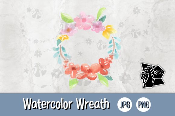 Watercolor Wreath Illustrations